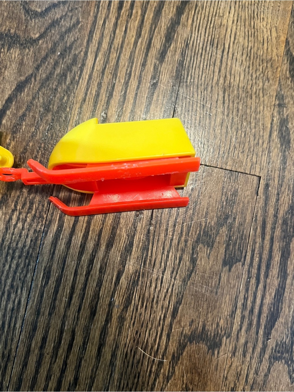 Fisher-Price vintage Mini Snow Mobile Toy - Yellow/Blue/Red - Picture 6 of 8
